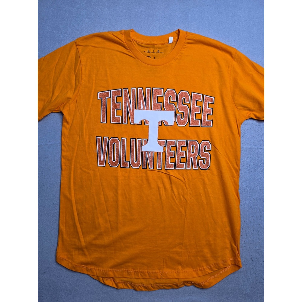Pressbox by Royce Apparel Tennessee Volunteers Shirt Mens Large Orange Sparkle